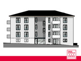 Ansicht Hauseingang - 3-Zimmer-Neubauwohnung mit Terrasse - 'Freie Scholle eG'