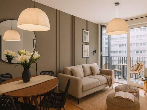 Living Room - 1 Zimmer Etagenwohnung in Berlin