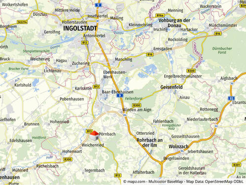 Geolyzer Kartenausschnitt - 