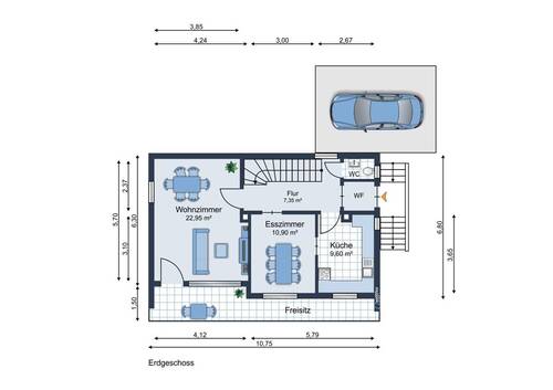 Erdgeschoss Bestand - 