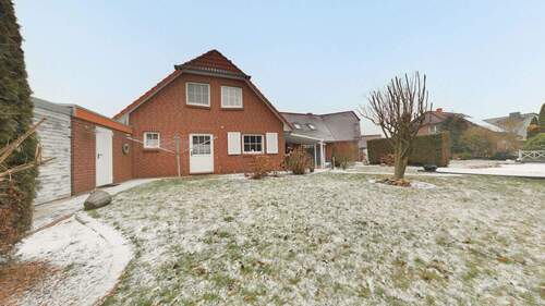 Rückansicht - Doppelhaushälfte mit 130,00 m&sup2; in Landesbergen zum Kaufen