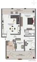Grundriss der 3,5-Zimmer-Wohnung - 