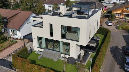 Außenansicht - Einzigartig leben im Architektenhaus mit Rooftop-Spa und modernster Technik !