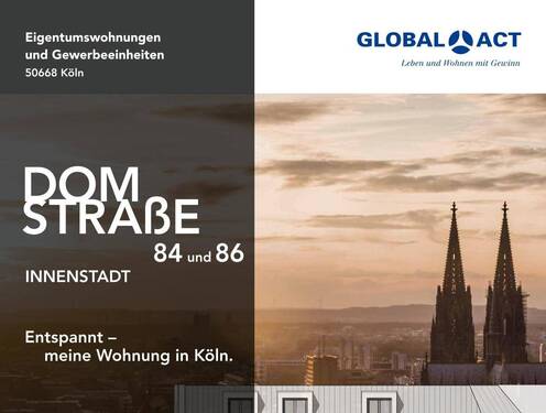 GLOBAL-ACT Expose Domstr84+86 Neuauflage 01_23-01. - Attraktive Laden- oder Bürofläche in Top-Innenstadtlage von Köln! Domstr. 84, Köln - GEW 20