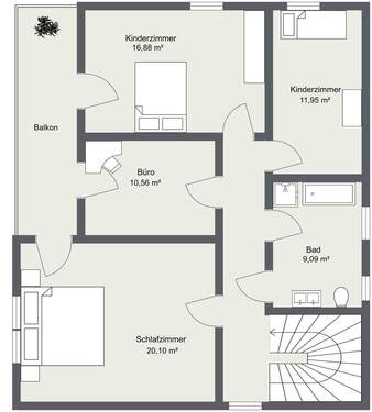 Wohnbeispiel Badezimmer - 