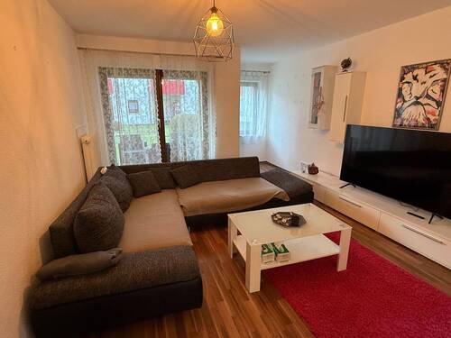 Geräumiges Wohn- und Esszimmer - 3 Zimmer Etagenwohnung zur Miete in Bad-Krozingen