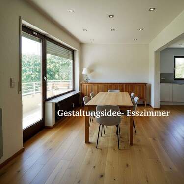 Visualisierung Esszi. + Küche - 4 Zimmer Etagenwohnung in Gusterath