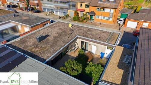 Luftaufnahme Bungalow, Bungalow zum Kauf in Neuss Allerheiligen, Frank Ewe Immobilienmakler Düsseldorf Hassels - 