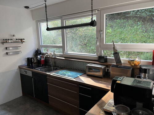 Küche mit Blick in Garten - 