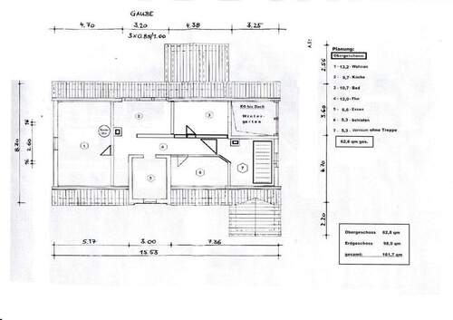 Planung Obergeschoss - 