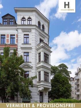 Straßenfassade - 4 Zimmer Etagenwohnung zum Kaufen in Leipzig