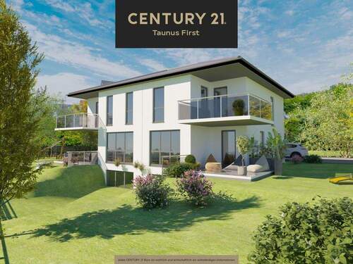 Außenansicht - Neubau-DHH in ruhiger, sonniger Lage, 6 Zimmer, 174 m² Wohnfläche, Königstein-Schneidhain