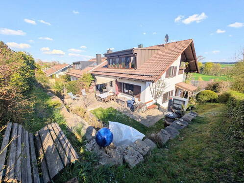 Westansicht - 6 Zimmer Doppelhaushälfte in Ebersberg