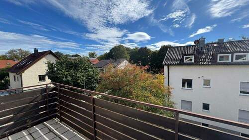 Blick vom Balkon - 2 Zimmer Etagenwohnung in Ingolstadt