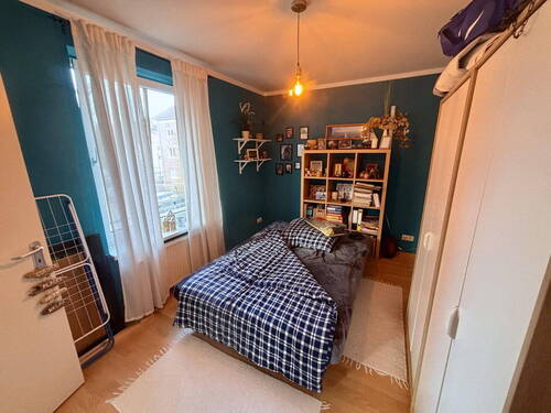 Schlafzimmer - Etagenwohnung mit 45,50 m&sup2; in Rostock zum Kaufen