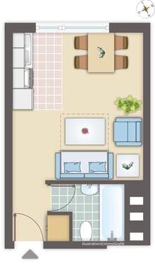 WE 1.15 - 1 Zimmer Etagenwohnung zum Kaufen in Freiburg im Breisgau