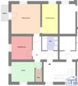 Grundriss - 3 Zimmer Etagenwohnung zur Miete in Zittau