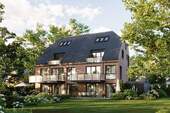 Außenvisualisierung Südseite - 3 Zimmer Etagenwohnung in Norderstedt
