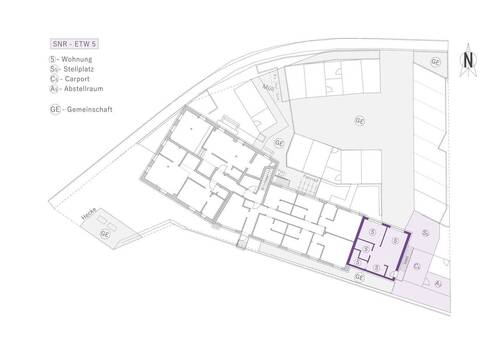 Lageplan mit SNR 5 - 