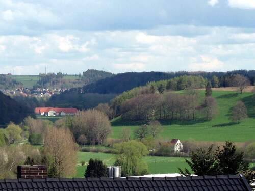 weiter Ausblick über das Aftetal auf Hegensdorf - 