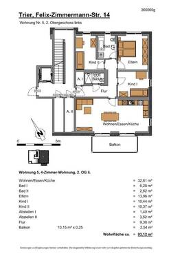 Objektansicht - 4 Zimmer Etagenwohnung zur Miete in Trier