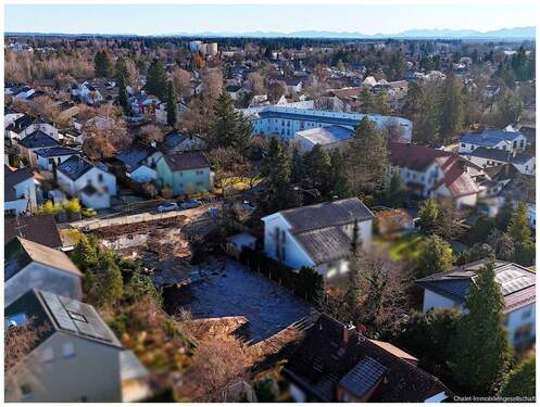 Nordwestansicht - Grundstück in Neubiberg