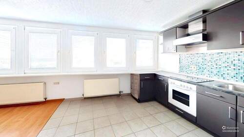 Küche mit Westblick - 2 Zimmer Etagenwohnung zur Miete in Vreden