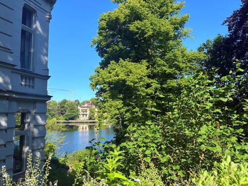 Blick auf den Badesee - 