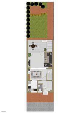 Erdgeschoss und Außenbereich - 