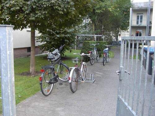 Fahrradständer-Wäschetrockenplatz - 