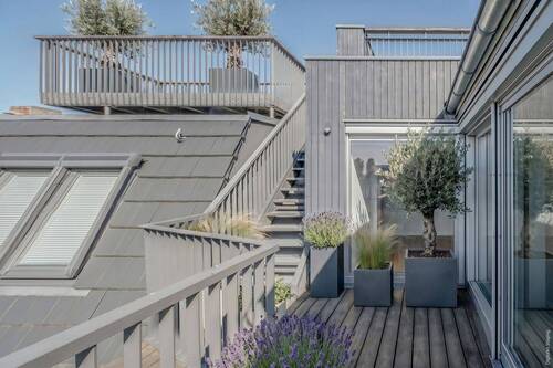Terrasse - Etagenwohnung mit 135,00 m&sup2; in Berlin zum Kaufen