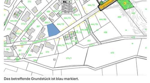 Lageplan - Grundstück in Geiselbach