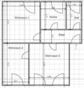 Grundriss Kleine Lenbach Straße 13 - 3 Zimmer Etagenwohnung zur Miete in Essen