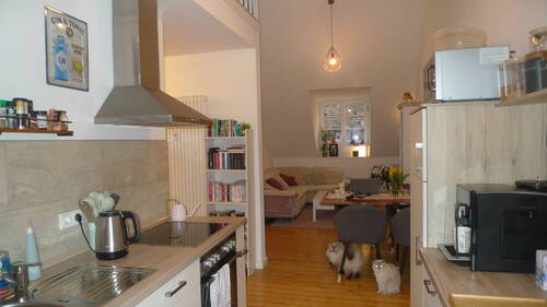 Küche - Sanierter Altbau - DG mit Galerie und Terrasse - Denkmalgeschützte Buchdruckerei -