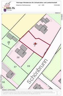 Flurkarte_Exposé - Grundstück in Saalburg-Ebersdorf