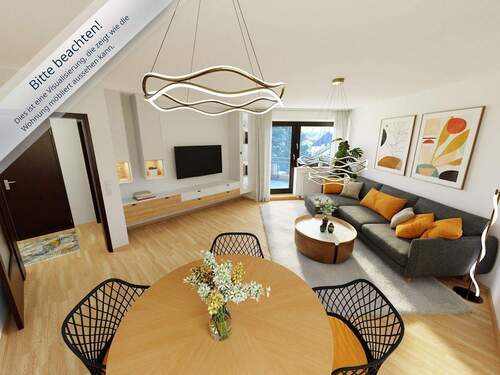 Wohnen-Essen (2) VIS - Etagenwohnung mit 58,50 m&sup2; in Tamm zum Kaufen