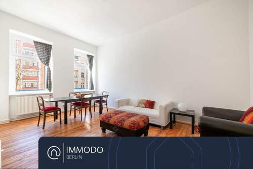 Wohnzimmer - ?? Wohnen im Herzen Friedrichhains - Moderne 3-Zi-Whg mit großer Dachterrasse, Tageslicht-Bad & EBK