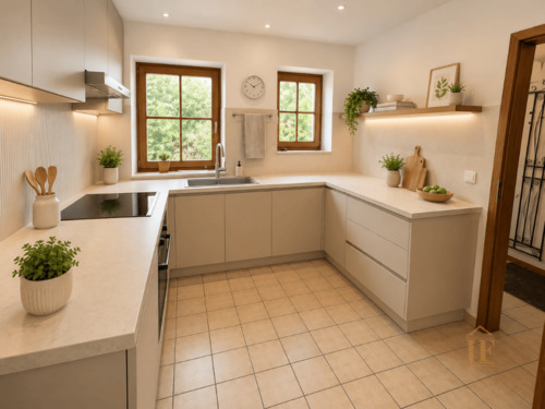 Küche visualisiert - 3 Zimmer Reihenendhaus in Pfaffenhofen an der Ilm