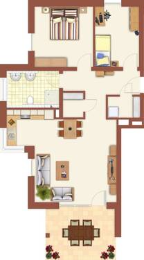Wohnung1 - 3 Zimmer Etagenwohnung zur Miete in Rottweil / Hausen