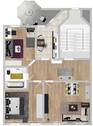 Grundriss - 3 Zimmer Etagenwohnung zur Miete in Freiberg