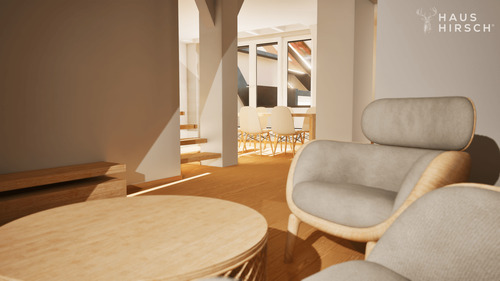 Blick aus Wohnzimmer in Essbereich - 