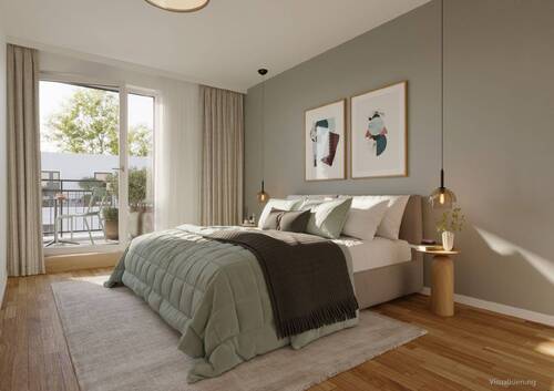 Schlafen - Karwinski Carre - 3 Zimmer Etagenwohnung in München