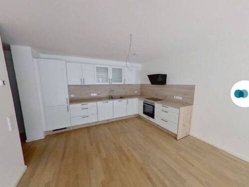 Ansicht III: Wohn- und Esszimmer mit offener Küche - Etagenwohnung mit 67,00 m&sup2; in Stuttgart zur Miete