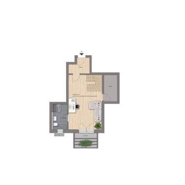 Hobbyraum mit eigenem Bad - 4 Zimmer Etagenwohnung in Roth