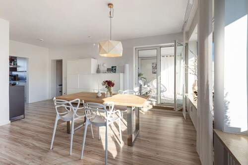 Wohnbereich/ Zugang Dachterrasse - Etagenwohnung mit 98,20 m&sup2; in Haar zum Kaufen