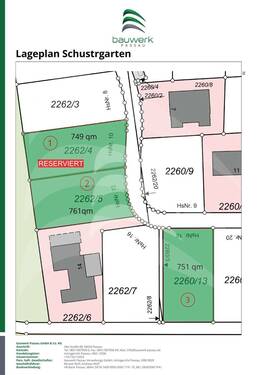 Lageplan Schustergarten - 