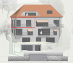 SüdWest Ansicht WE4 - Etagenwohnung mit 85,50 m² in Fulda zum Kaufen