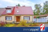 Titel - DHH in Hoppegarten bei Müncheberg: 341 m² Grst, ca.150 Wfl, 5 Zimmer zur Vollsanierung