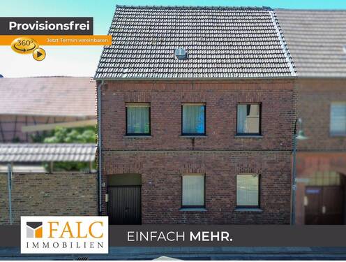 Hausansicht vorne - Charmantes Einfamilienhaus aus den 30er Jahren mit großem Garten und viel Potenzial in Bergheim
