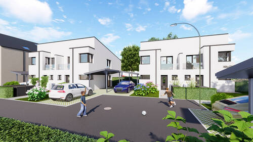 Frontansicht..jpg - Individuelle Doppelhaushälfte inkl. Grundstück - Ausbauhaus